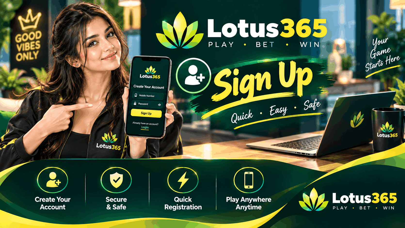Lotus365 sign up